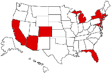 Map of FCC enforcement actions
                  2015