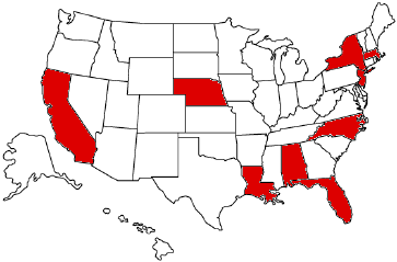 Map of FCC enforcement actions 2016