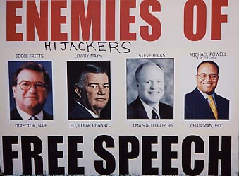 partytown enemies of free speech sign updated from san francisco 2000